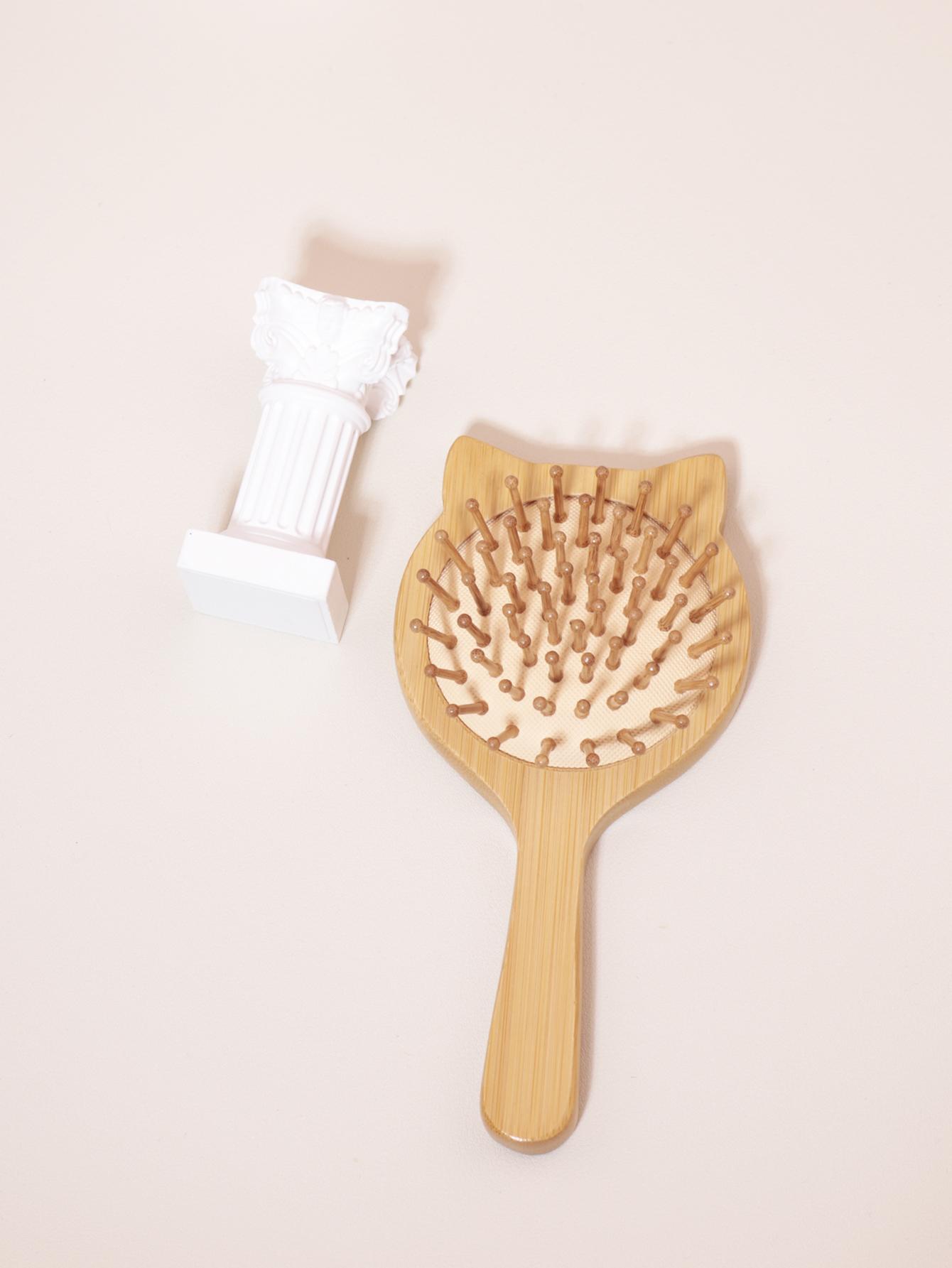 1pcs cute cartoon cat shaped air cushion massage hair comb, smooth scalp massage to reduce hair loss Special for real hair wigs