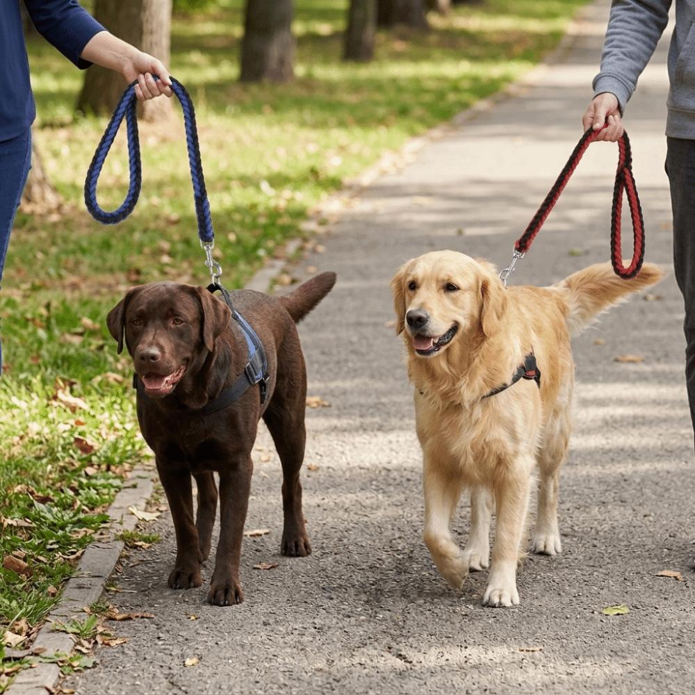 8-strand Woven Dog Slip Lead Bright Color Pet Rope Durable Training Leash  Medium Large Dogs