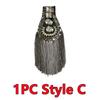 1PC/2PCS Fashion Handmade Shoulder Jewelry Tassel Rhinestones Epaulettes Cloth Accessories Brooch Epaulet Shoulder Brooches Gift