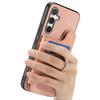 For Samsung Galaxy S25 Case with Card Holder Kickstand Leather + TPU + PC Phone Cover