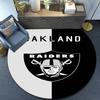 Las Vegas Raiders Round Rug for Livingroom,Bedroom, Palyroom, Chair Rug, Area rug, Circle Carpet, Large Size Fan Christmas gift