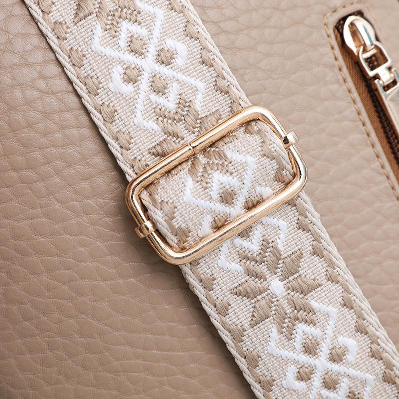 Women's Chest Bag Wide Shoulder Bag Vintage Crossbody Bag