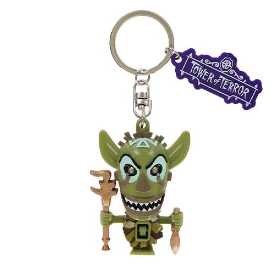 

Shirikiutundu Keychain with Glowing Disney Resort Tower of Terror Keychain Eyes! чёрный