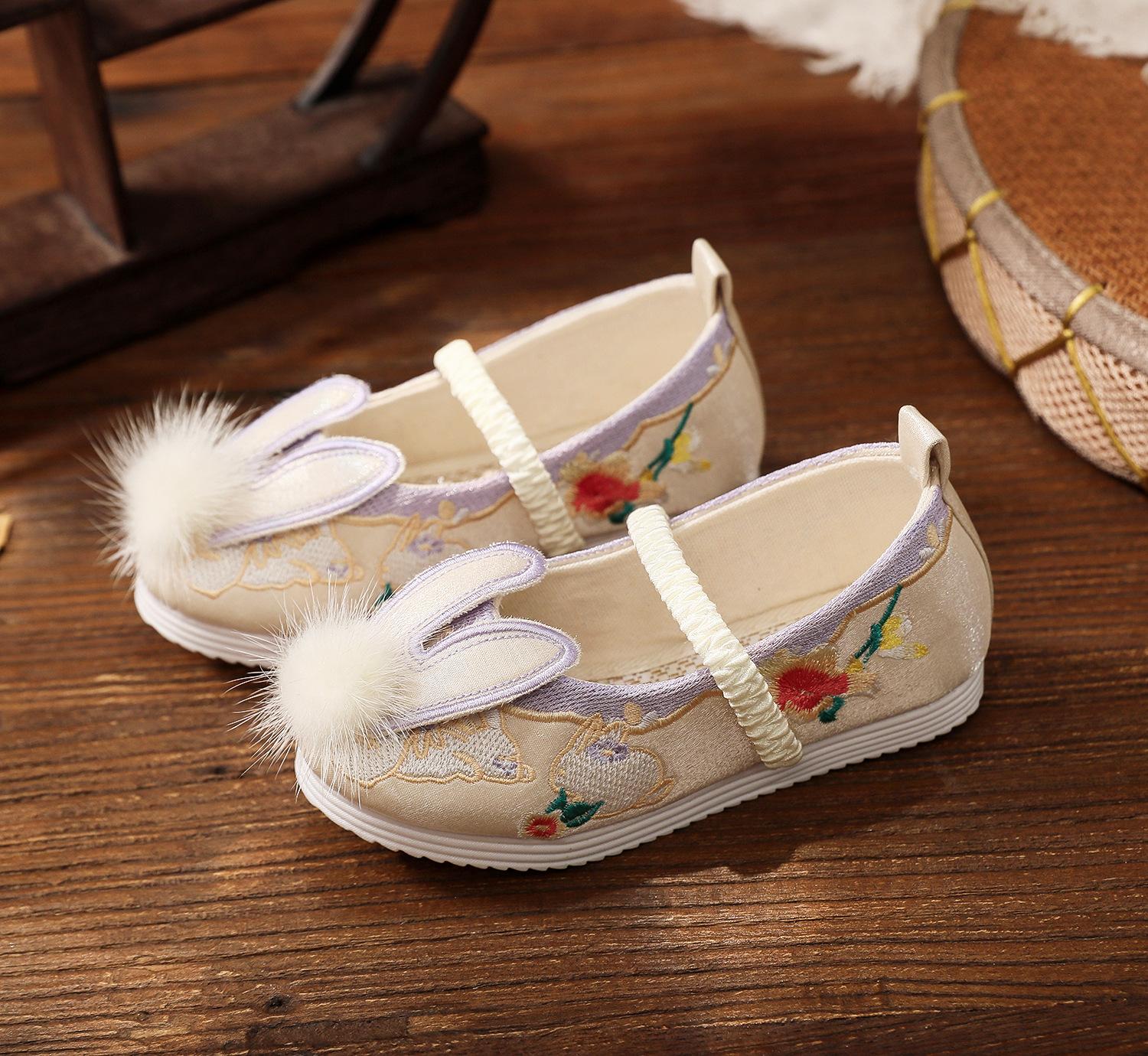 

Весна и осень Новый стиль Кролик эластичные народные танцевальные туфли в китайском стиле для девочек в старинном стиле шоу тканевые туфли модные горячие милые 27 (Inner 16.2cm фиолетовый