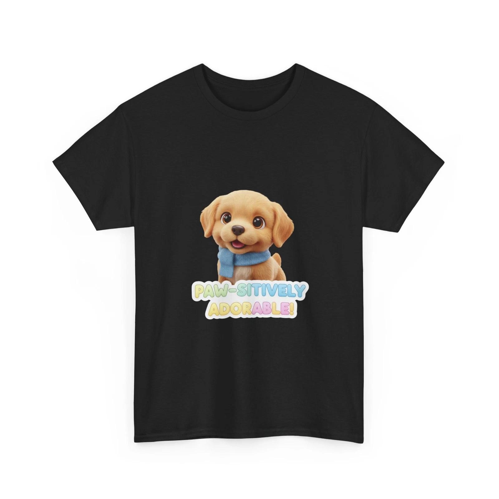 

Playfully Adorable Puppy T-Shirt | Cute Dog Graphic Tee, Animal TShirt Gift, Dog S