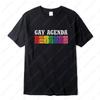 Retro Comodidad LGBTQ La Agenda Gay Camiseta Sudadera Mes del Orgullo Regalo Aliado Camiseta de Cuello Redondo Derechos Transgénero Camisetas Unisex