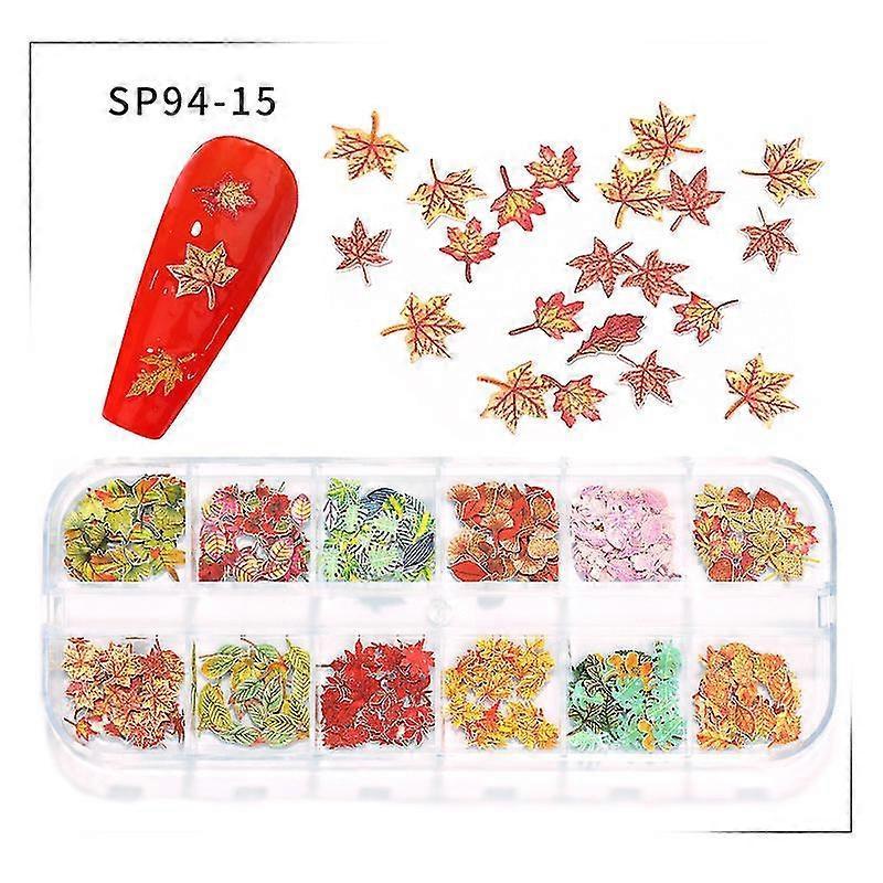 Halloween Pailletten für Frauen Nageldekoration Halloween Nageldesign Handwerksstil 4