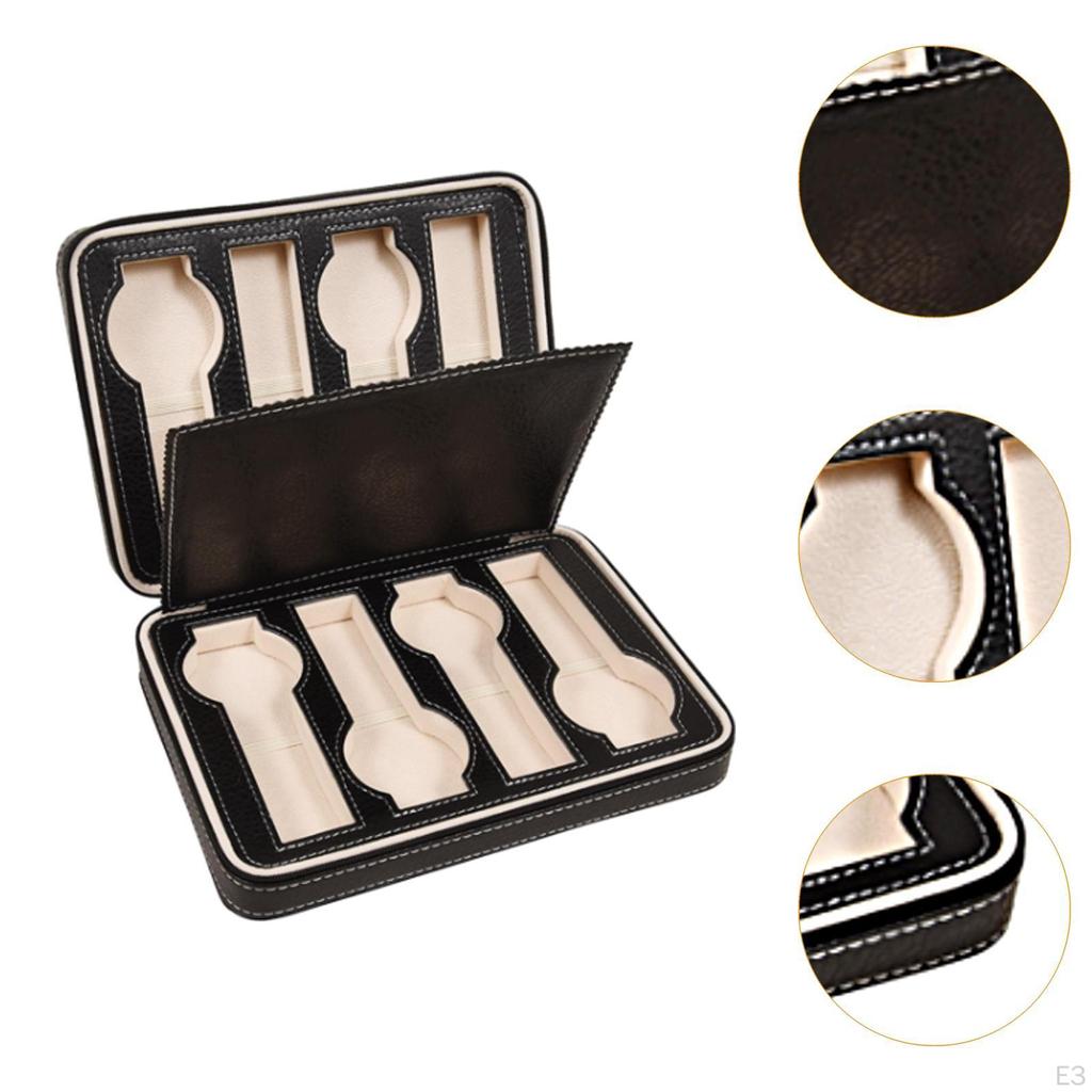 Double Layer Watch Holder with 8 Slots for Travel and Storage