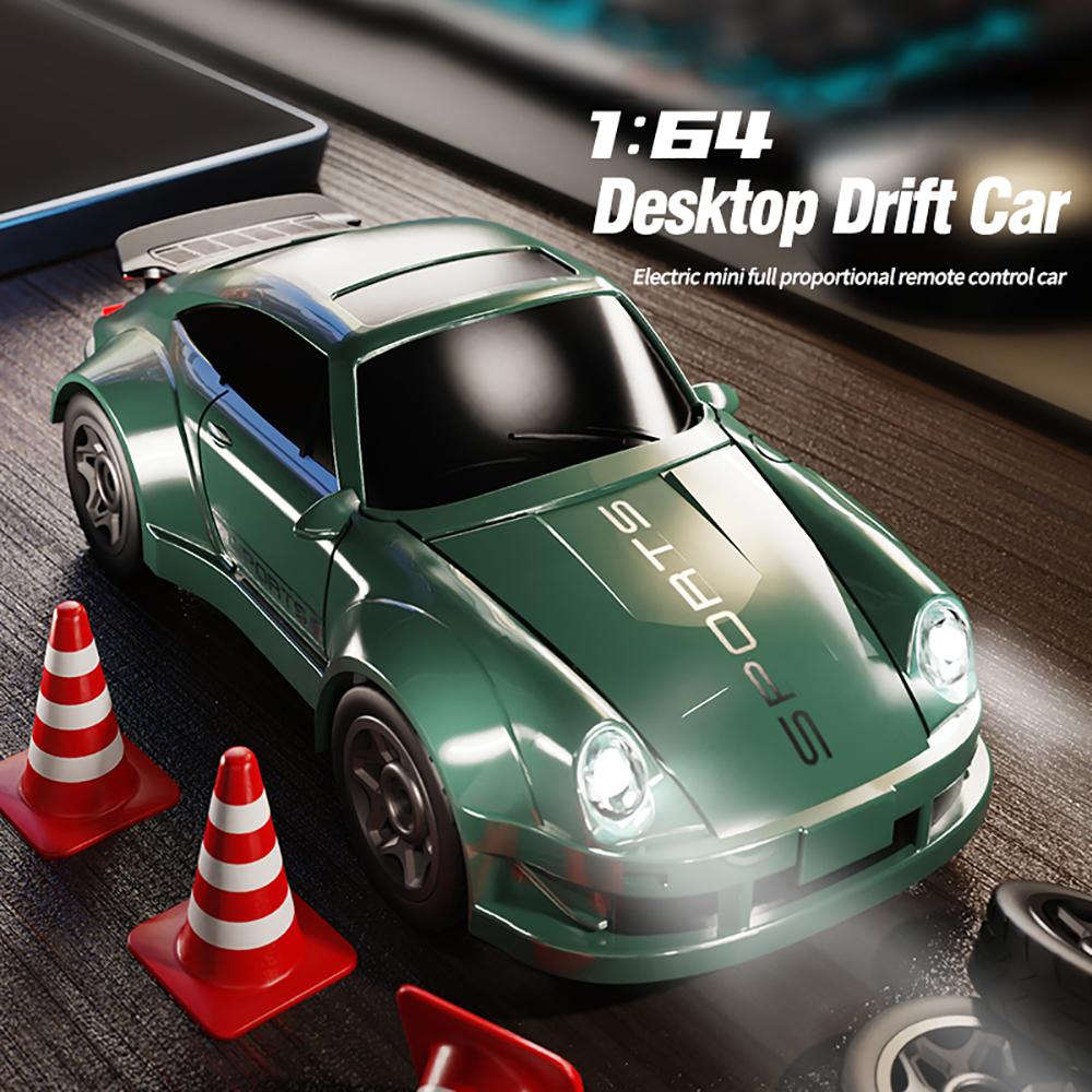 1/64 RC Drift Car Mini Desktop Remote Control Racing Cars 2.4G 4WD High Speed Off-road Drifting Vehicle Electric Toys Car Gifts