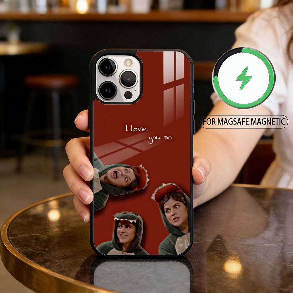 A-Alexandra D-Daddario Magnetic For Magsafe Wireless Charging Phone Case For iPhone17,16,15,14,13,12,11 Plus,Pro Max