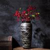 Modern Minimalist Chinese Pottery Vase for Floor Standing Dried Flower Arrangements