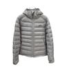 Women's Lightweight Ribbed Down Jacket - Short Hooded Style, Loose Fit, Korean Casual, Warm for Autumn & Winter