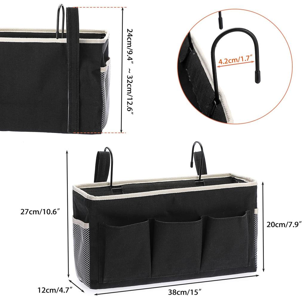 Sumnacon Bedside Storage Large Multifunctional Storage Hanging Storage Hanging Accessory Storage Storage Miscellaneous Goods Magazine Waterproof