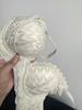 French pure lace sexy women without steel ring, double breasts, anti-sagging bra cover set burst
