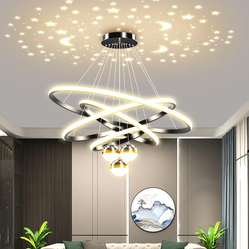 Modern Starry Sky Chandelier for Dining Room, Bedroom, or Bar Counter