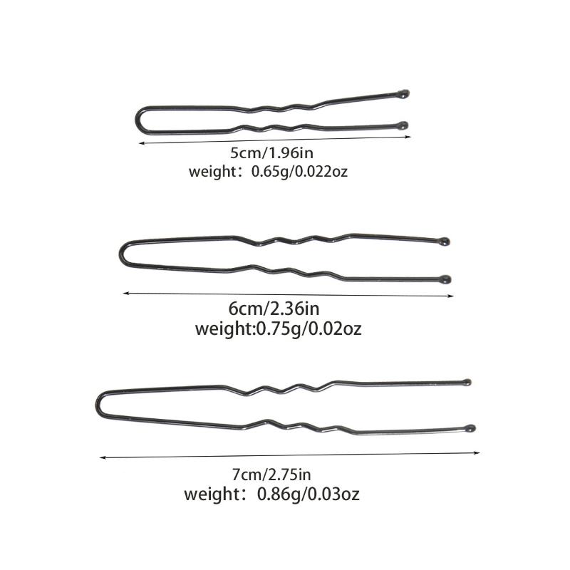 50 Stück U-förmige Haarspangen für Duttfrisuren