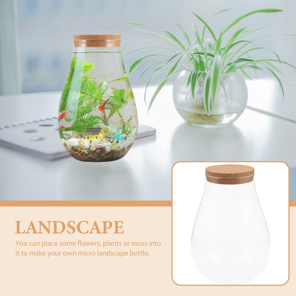 Micro Landscape Ecological Bottle Water Waterbottle Bryophyte Container Outdoor Terrarium Glass Hydroponic Plant Landscaping