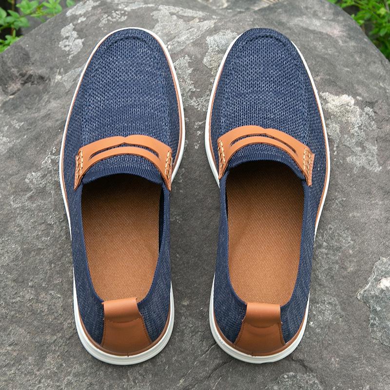 2024 Men's Casual Slip-On Loafers, Formal Light Business Shoes, European Size 45