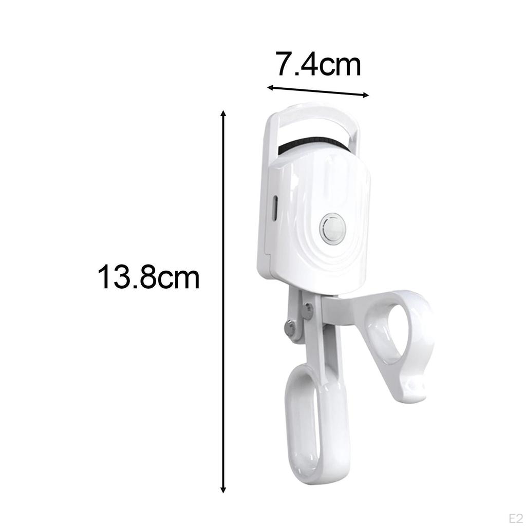 Electric Heated Eyelash Curler Handheld Heater 3 Heating Modes Makeup Tool Lightweight Rechargeable