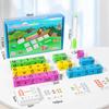 Wooden Spell Word Montessori Toy Letter Cognitive Challenge Memory Arithmetic Number Learning Educational Toy for Children