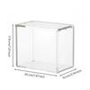 Transparent Acrylic Display Box with Lid Dustproof Case Easy