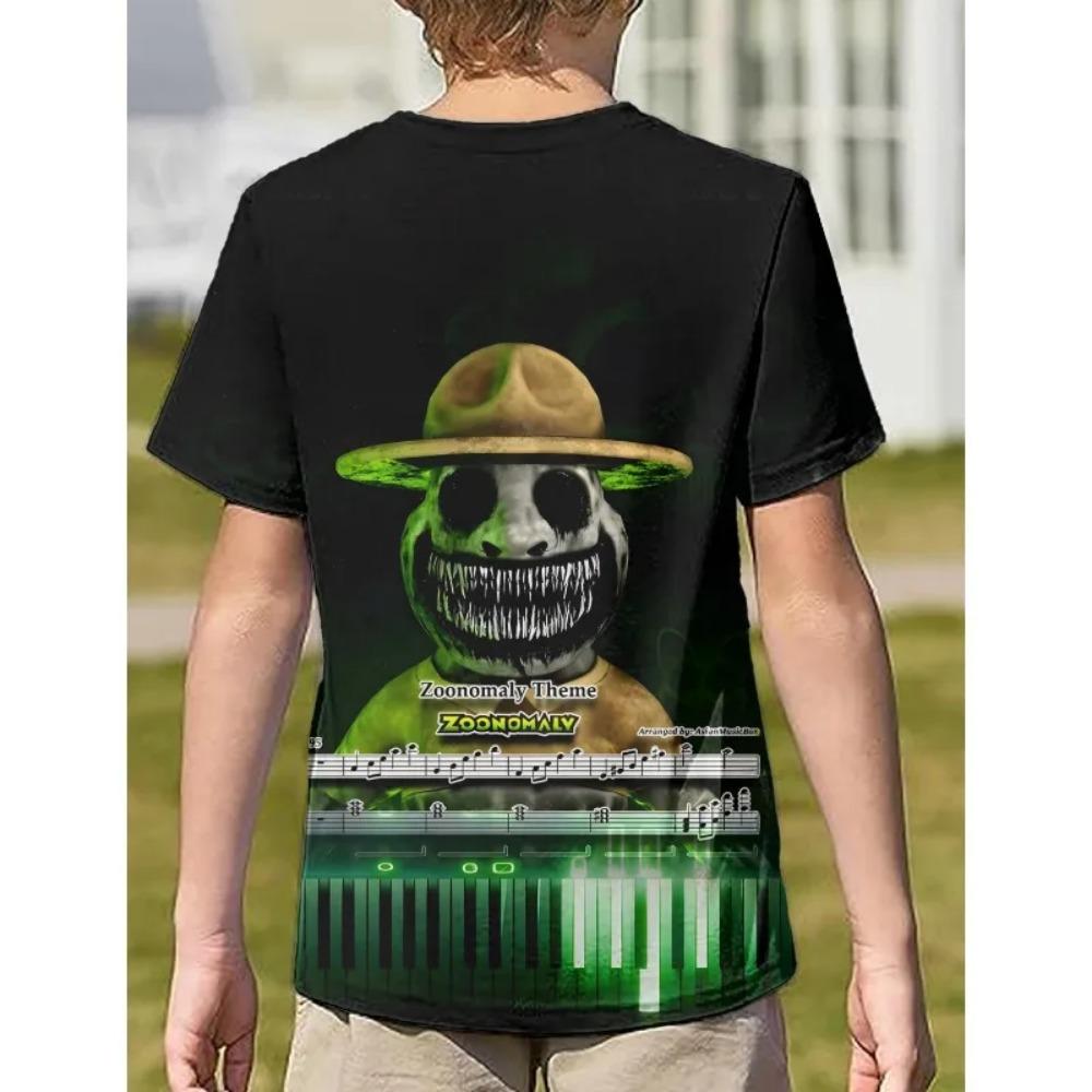 3D Gedruckte Kleidung Zoonomaly Kinder T-Shirts Spiel Cartoon Anime Figur Harajuku T-Shirts Sommer Freizeithemden Streetwear Oberteile Kleidung 3D Gedruckte Anime T-Shirts