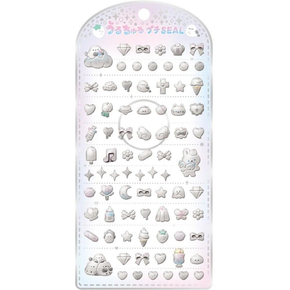 CRUX Uruchuru Petit Seal White 3D Nail Art Smartphone Decoration Oshi Activity 133357