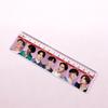 8pcs BTS Bangtan Boys Group Photo Acrylic Ruler, 15cm Clear Printed Straight Ruler, Kpop ARMY Fans School & Office Stationery