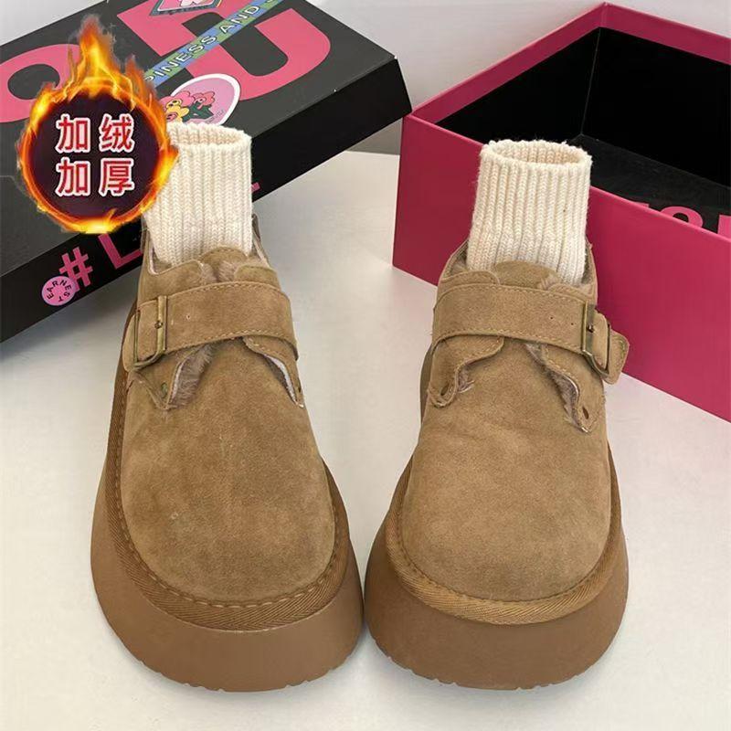 

Зимние бархатные утолщенные женские новые теплые и холодостойкие модные повседневные туфли на толстой подошве 40 абрикосовый