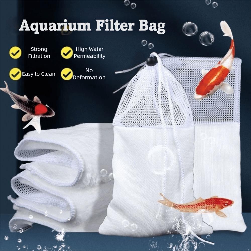 Reusable Anti-over Flow Bags Washable High Density Fish Tank Filter Bag Anti-overflow Thickening Fish Tank Water Outlet Filter