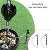Corrosion Resistant Rain Chain Support Stakes Heavy Iron Helical Design Suitable For Outdoor Windproof Mounting 2 Piece