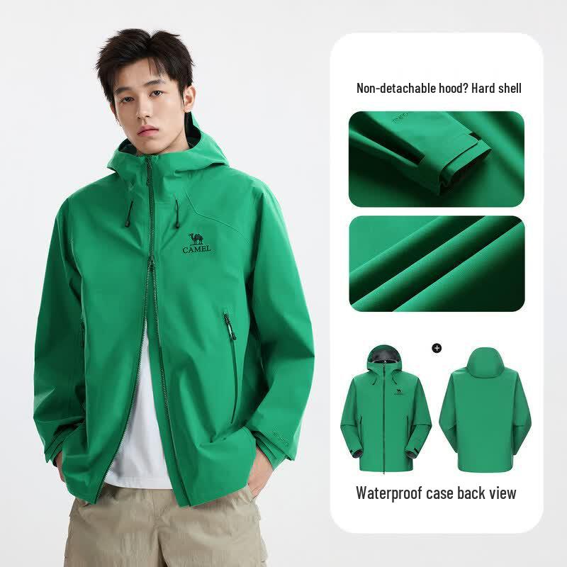 CAMEL Men s Hardshell Waterproof Windproof Outdoor Jacket A36BA6B022 XXL изумрудно-зеленый