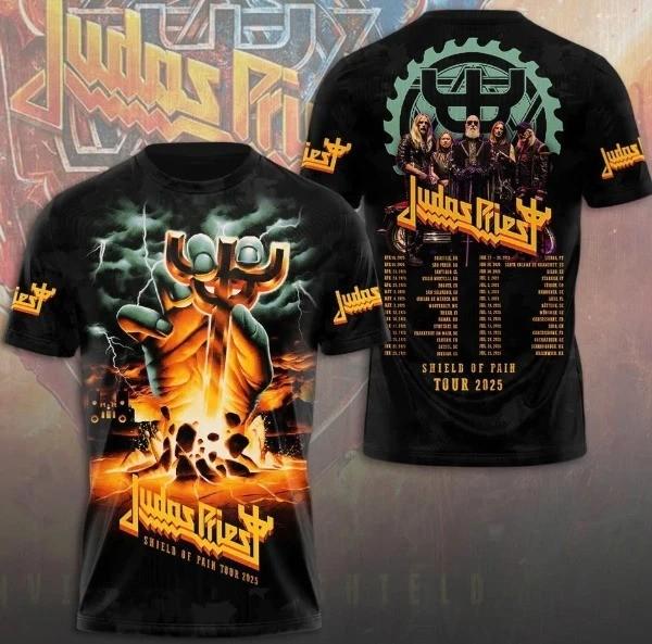 Judas Priest Tour 2026 3D T-Shirt All Over Print Gift For fan S