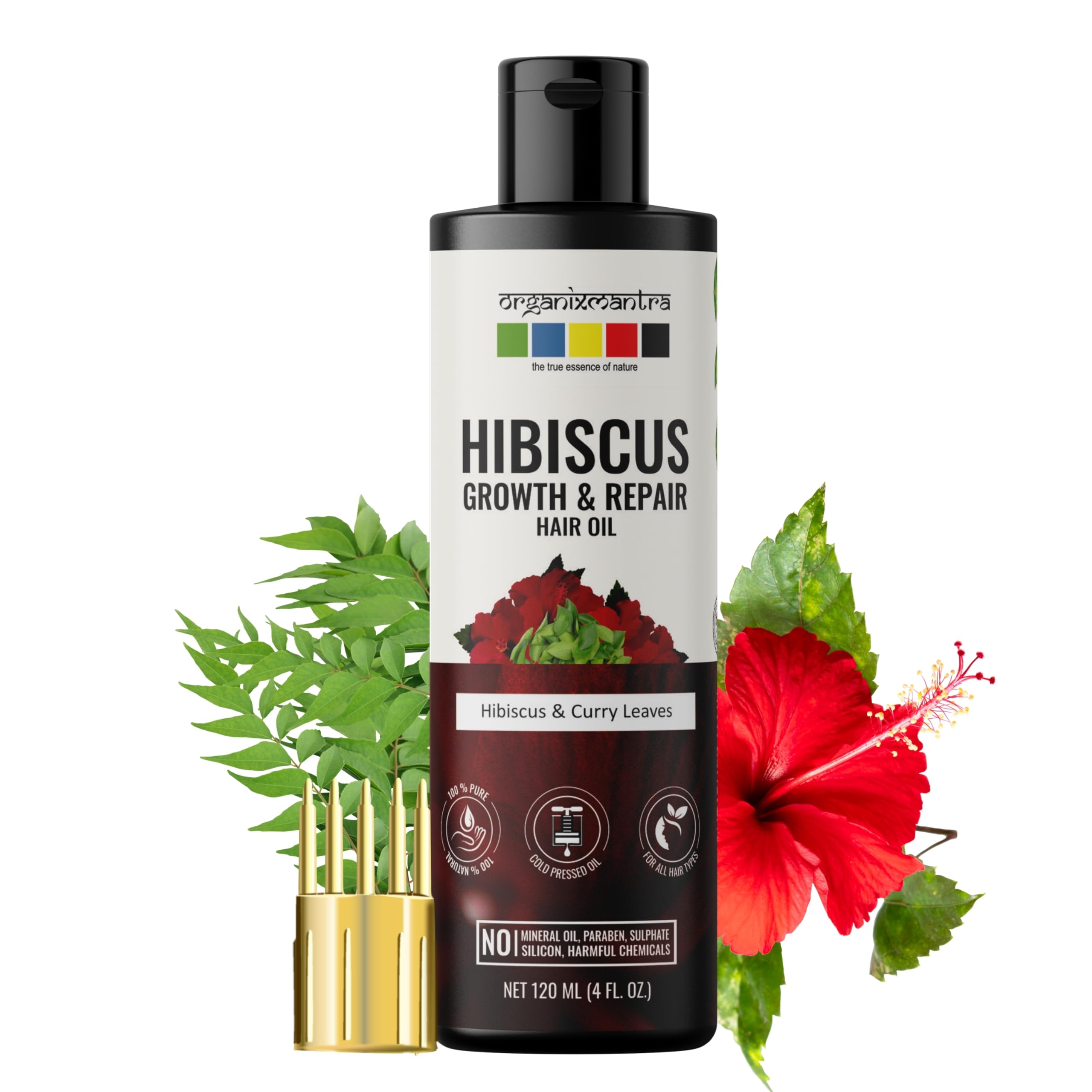 

Organix Mantra Hibiscus & Curry Leaves Hair Oil | Advanced Follicle Activation | Infused with Bhringraj, Amla, Rosemary, Peppermint & Lavender Oil