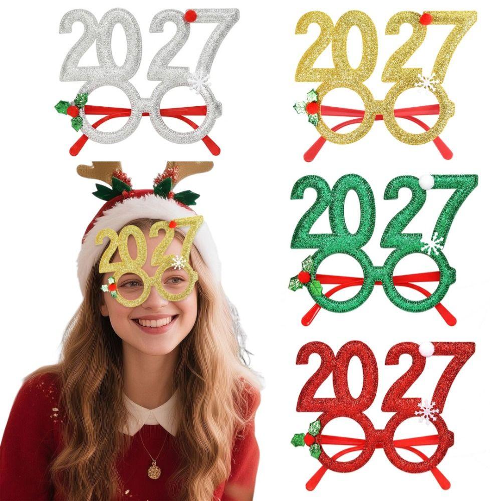 Cute 2027 Happy New Year Headband Sequin Star Strip Headwear Christmas Headpiece  Masquerade Party