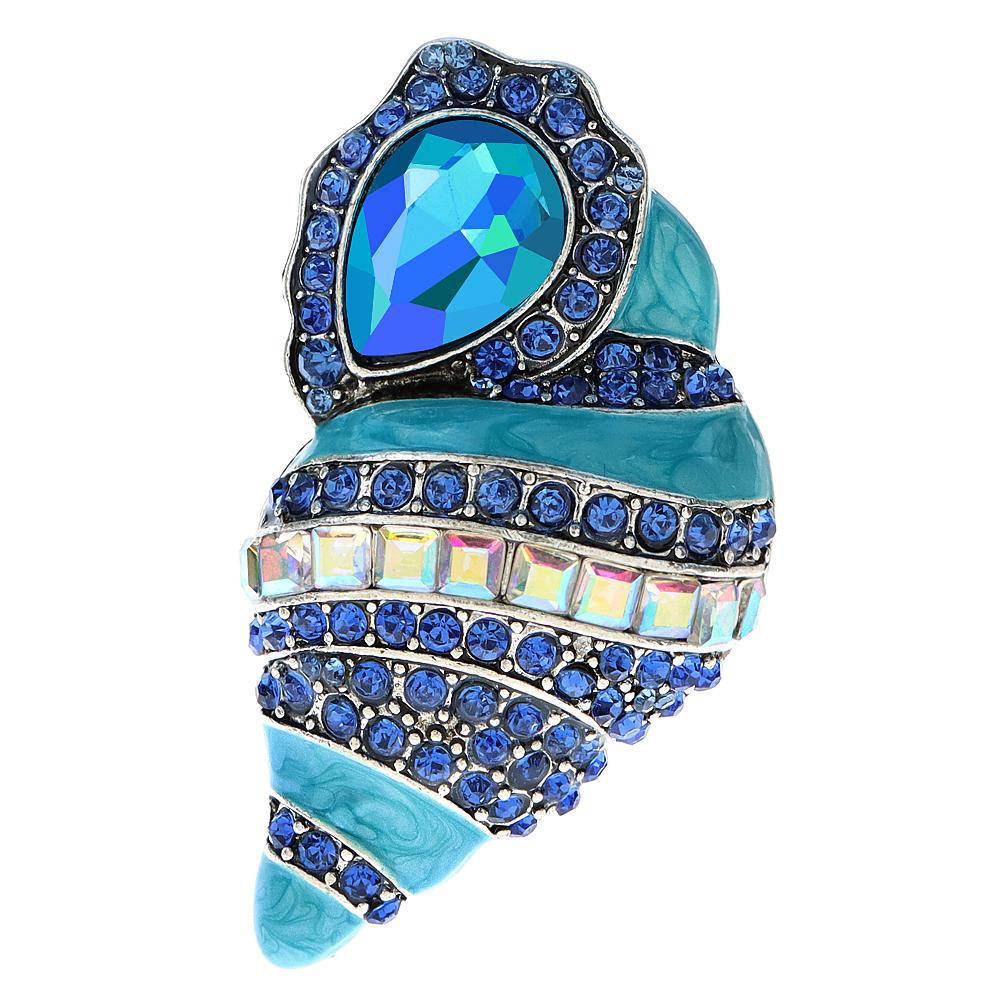 Spille Smaltate a Forma di Conchiglia per Donna Moda Estiva Spilla da Spiaggia Gioielli Accessori Design Insetto Alta Qualità Nuovo 2023