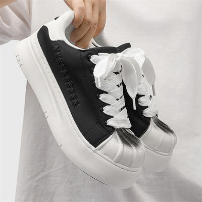 Fashion 2025 New Men's Lace-up Casual Sneakers Breathable Walking Shoes Non-Slip Male Platform Skate Shoes Fashion Men's School Shoes