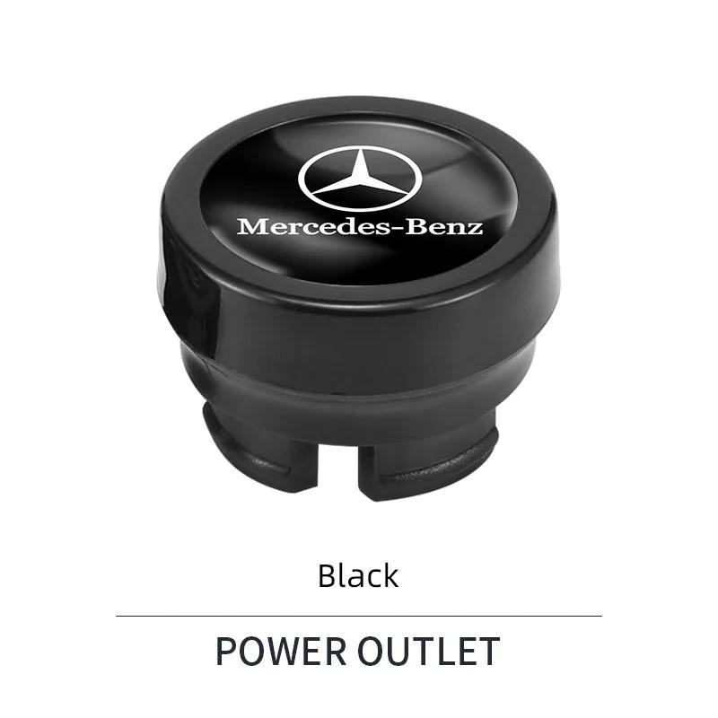 

Для автомобиля Mercedes Benz Чехол-кнопка прикуривателя Защитный чехол Пылезащитный колпачок Для Mercedes Benz AMG W203 W206 W220 W205 W211 W21 чёрный