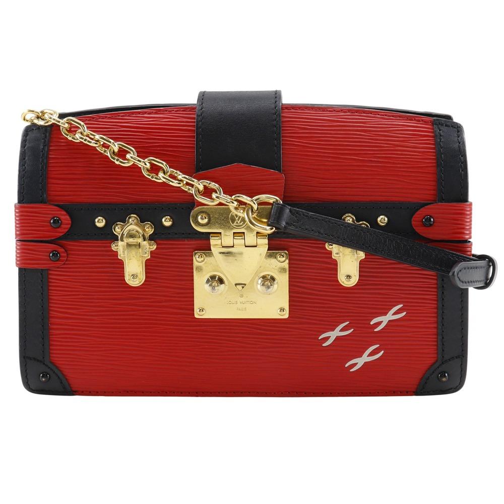 

LOUIS VUITTON Trunk clutch Shoulder Bag M51697 2-way clutch Rouge Red Epi Leather Women Used