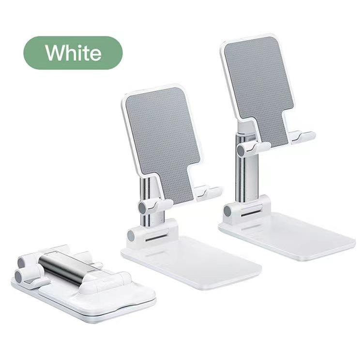 1 Pcs White Black Desk Mobile Phone Holder Stand for Men Women Adjustable Desktop Tablet Holder Universal Table Cell Phone Stand
