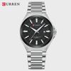 CURREN Fashion Quartz Clock Waterproof Luminous Date Stainless Steel Watches For Men Luxury Business Wristwatch