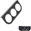 Gauge Holder 52mm/2in 3-Hole Triple Instrument Panel Shell Gauge Mounting Bracket Car Dashboard Meter Iron Holder Gauge Pod Gauge Mount(Black)