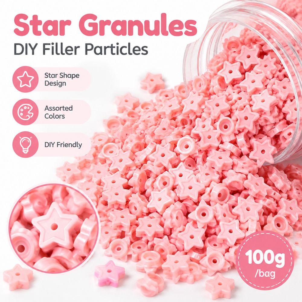 100g Mixed Material Squeeze Ball Filler Plastic Filler Particles Granules Toy Accessory Slime Craft