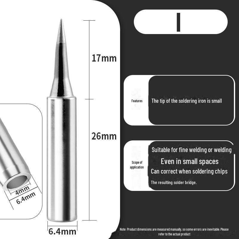 Soldering Iron Tips: K-Type, Knife, Horseshoe, I-Tip, Internal Heat B-Tip, 936 Series, 900 Pointed.