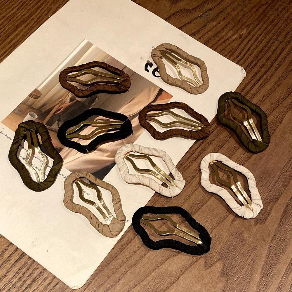 

Тканевая заколка для волос Y2k Полая металлическая шпилька для волос Sweet Clouds Bb Clip Ladies