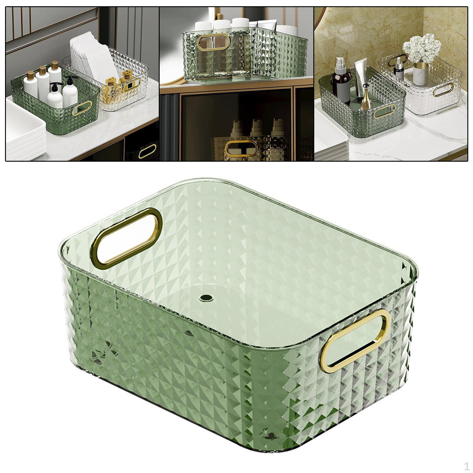 

Desk er Large Capacity Display Case Caddy Vanity Bathroom Office Supplies Organizer Dark Green