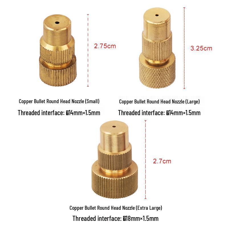 High-Pressure Copper Adjustable Atomizing Nozzle for Electric Sprayers 