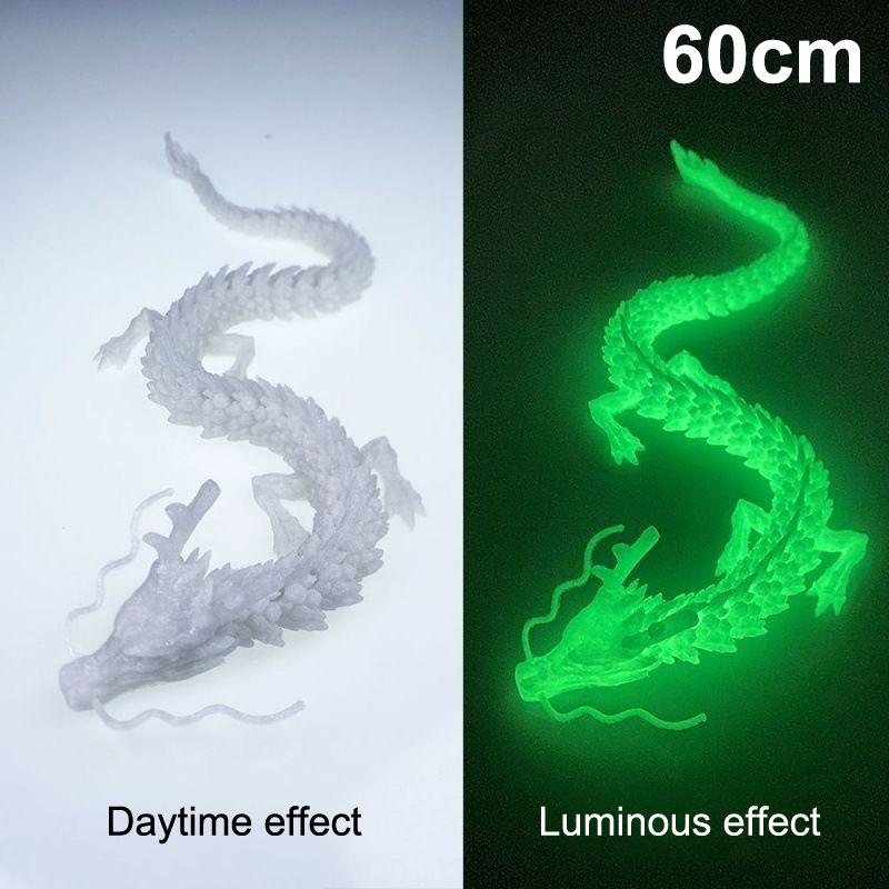 3D Printed Conjoined Dragon Ornaments, Movable Cartoon, Creative Dragon Plants, Rockery, Fish Tank Landscaping