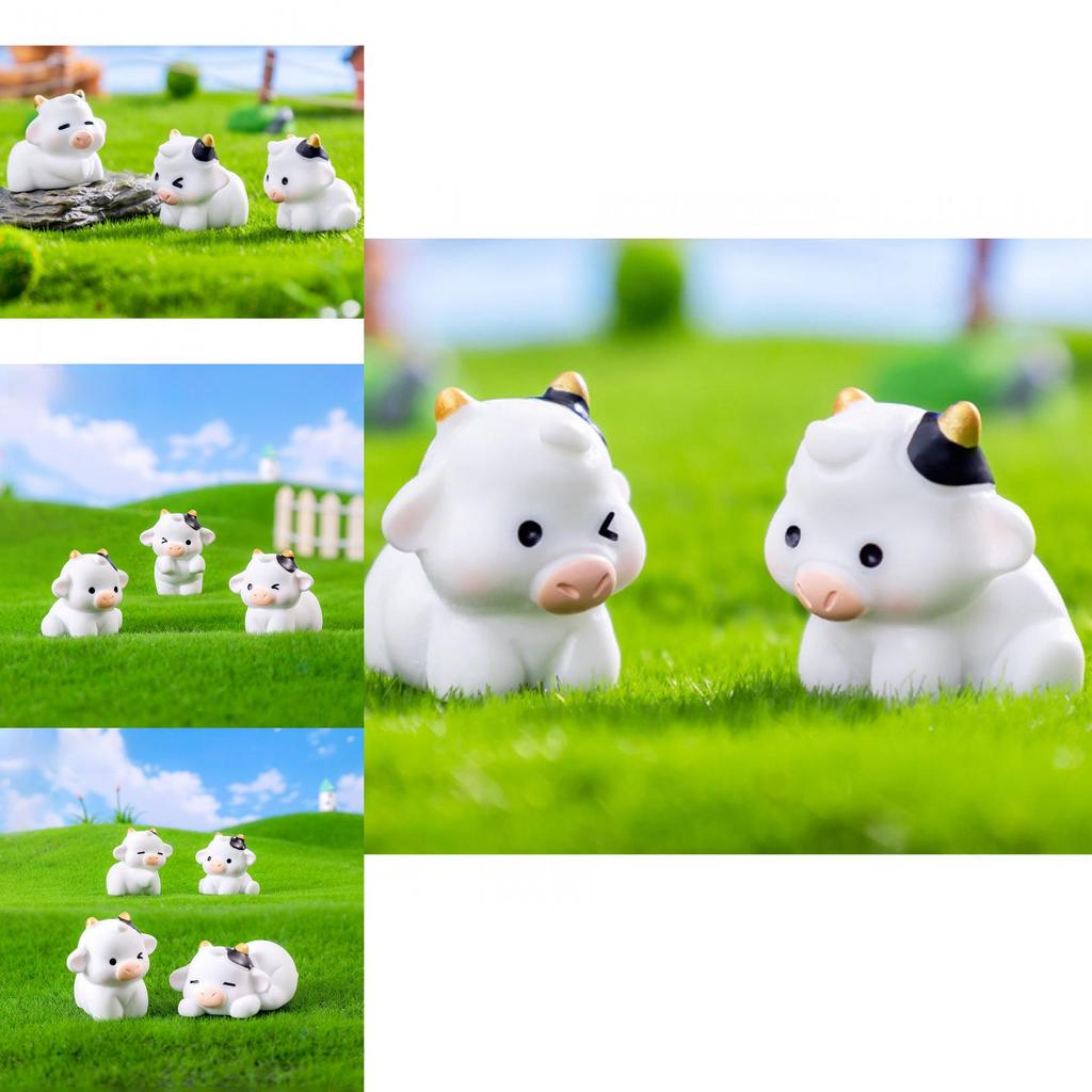 Creative Cartoon Style Resin Brave Little Cow Blind Box Car Decoration Miniature Figurine