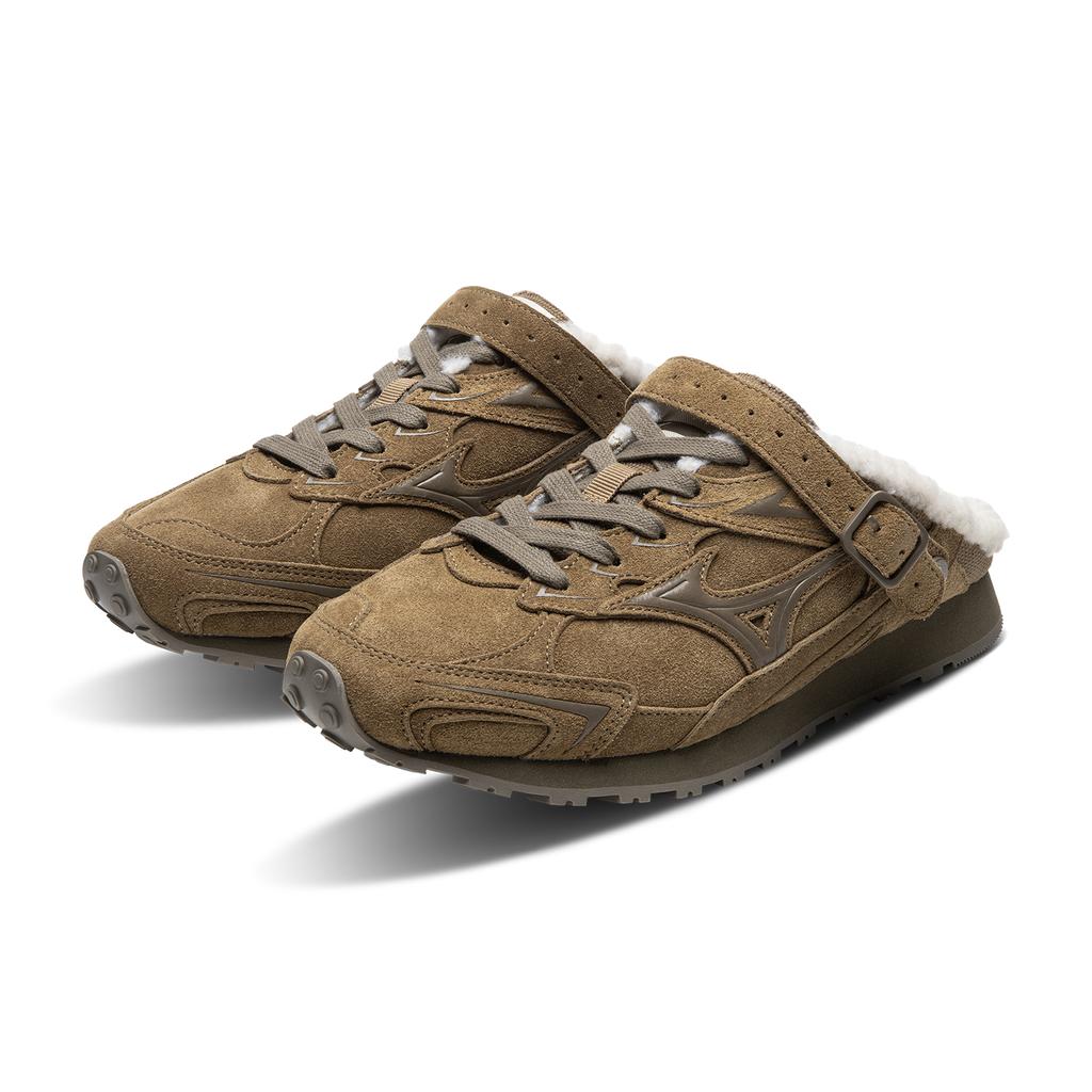Mizuno LG 60S Kapcie Jesień Zima Pogrubione Ciepłe Codzienne Dojazdy Vintage Moda Wszechstronne Gruba Podeszwa Zwiększona Wysokość Odporne na Zużycie D1GH252503